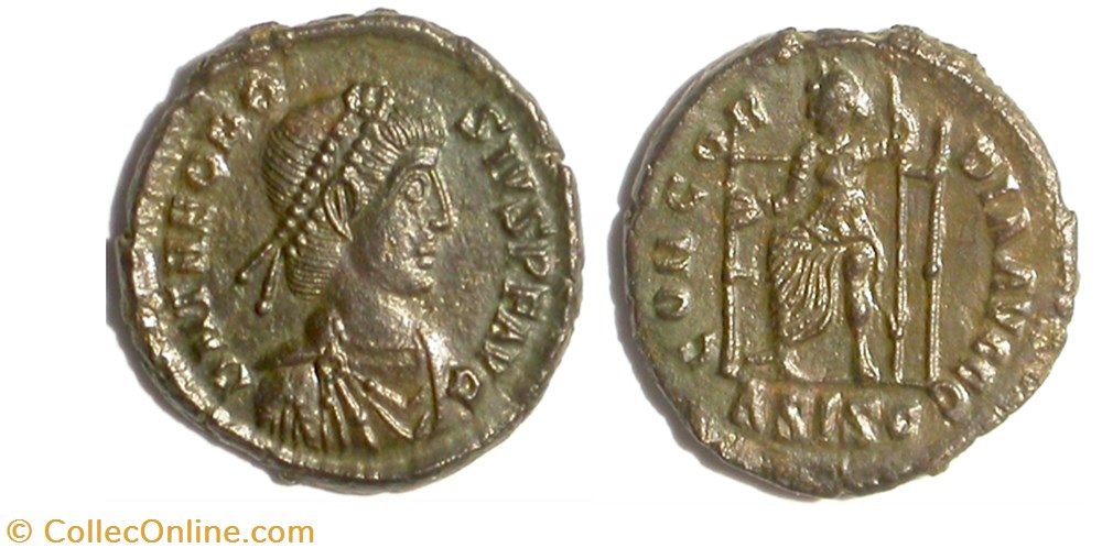 Siscia - GLORIA AVGGG (V) munzen antike bis romische imperial und republik siscia gloria avggg v