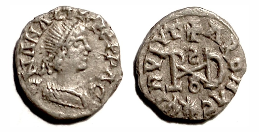 Theoderic - Quarter-Siliqua - Milan munzen barbarische konigreiche bis ostgotisches konigreich theoderic quarter siliqua milan