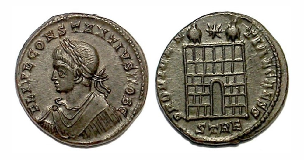Trier - PROVIDENTIAE CAESS munzen antike bis trier providentiae caess