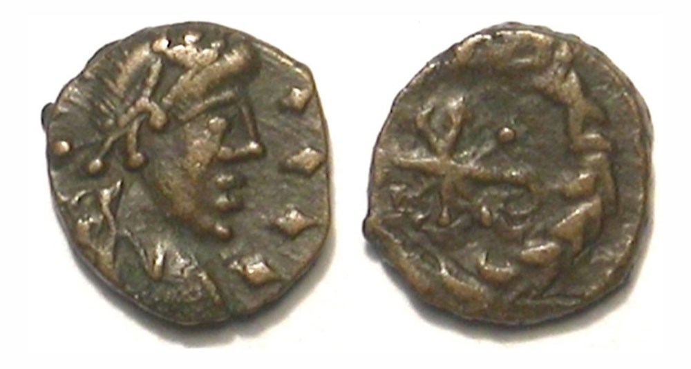 Bronze 2-Nummi munzen antike bis bronze 2 nummi