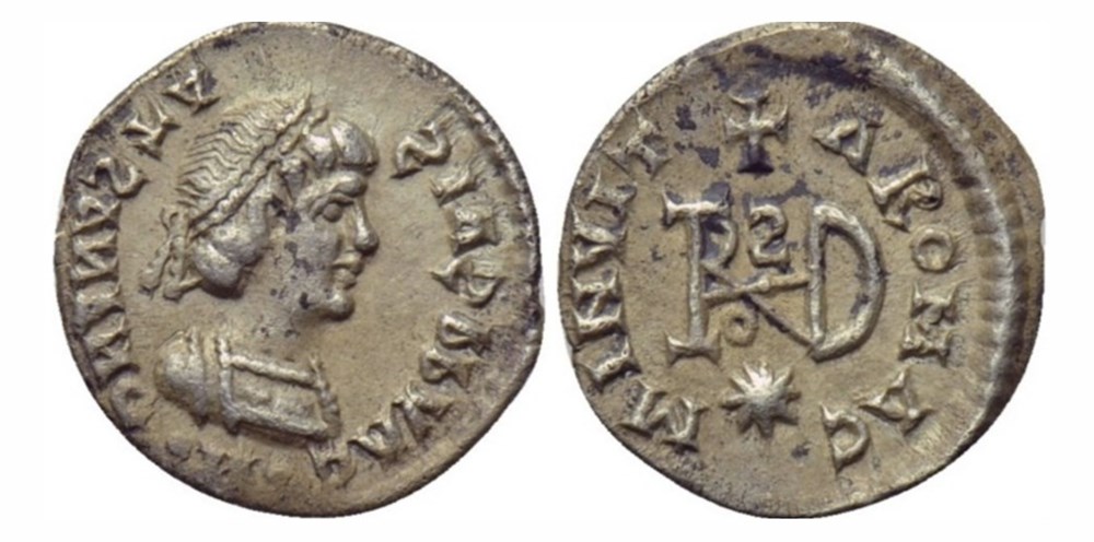 Theoderic - Quarter-Siliqua - Milan munzen theoderic quarter siliqua milan