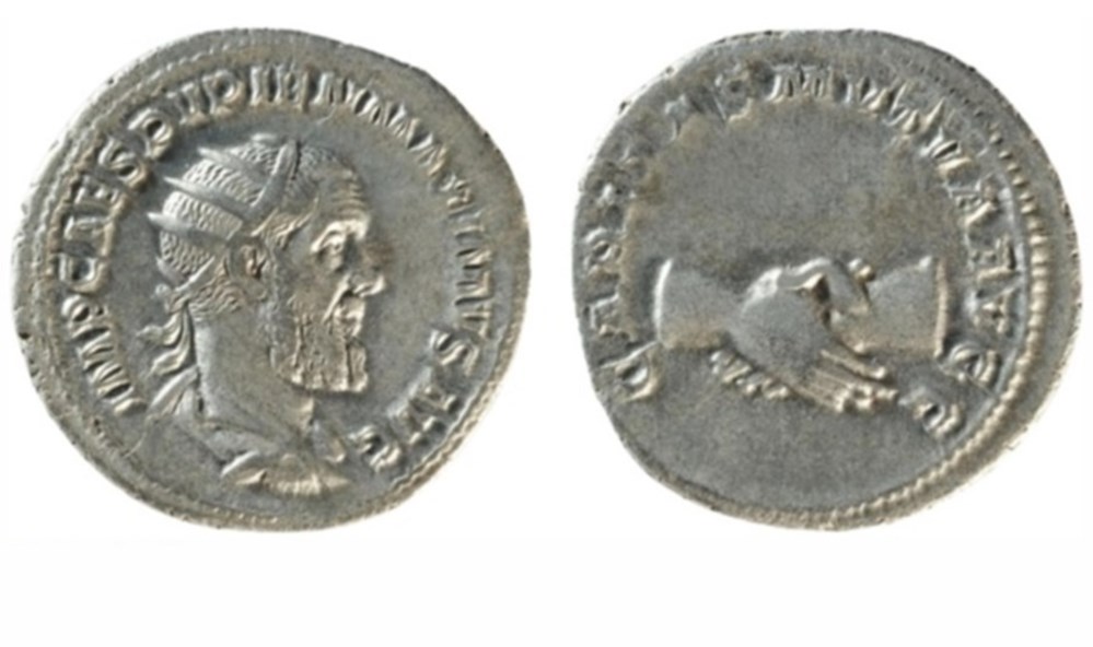 Pupienus - CARITAS MVTVA AVGG munzen antike bis romische imperial und republik pupienus caritas mvtva avgg
