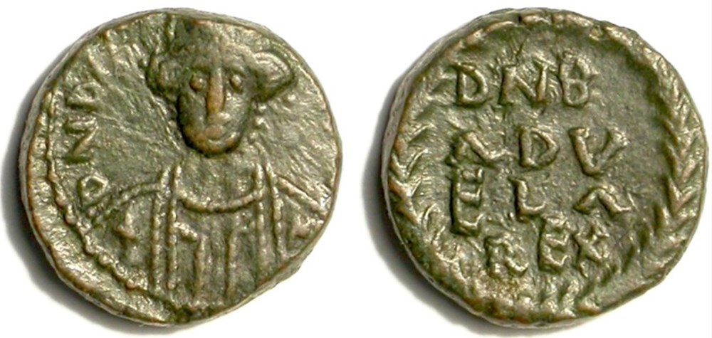 munzen antike bis baduila decanumium rome