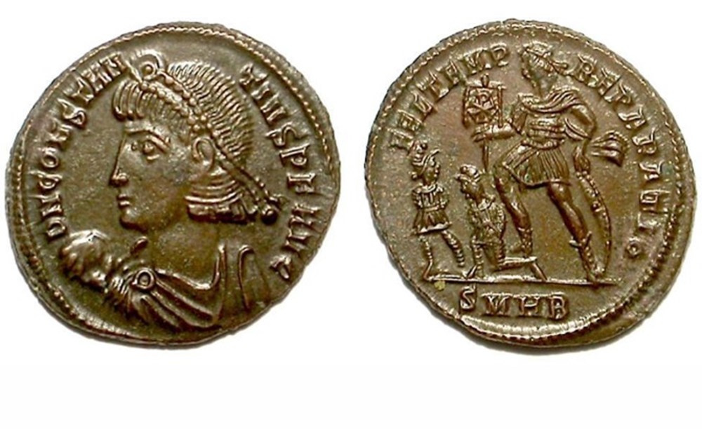Heraclea - FEL TEMP REPARATIO - Half-Maiorina munzen antike bis romische imperial und republik heraclea fel temp reparatio half maiorina