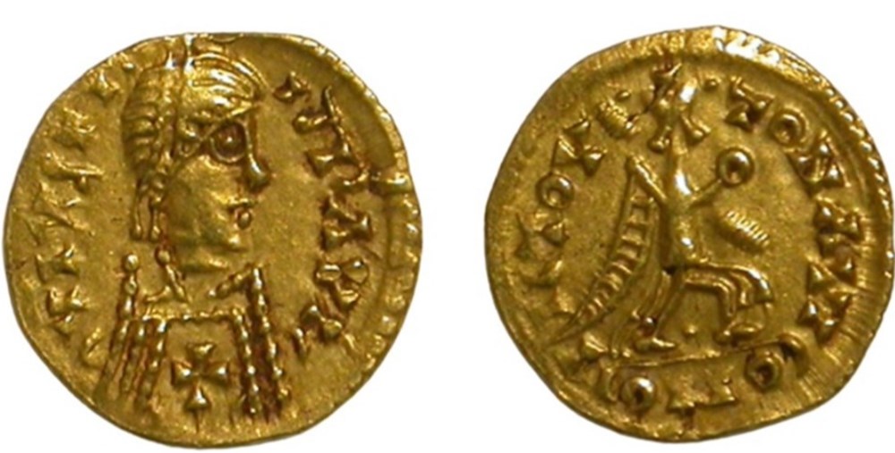 Tremissis - Theudegisel/Agila/Athanagild munzen barbarische konigreiche bis westgotenreich tremissis theudegisel agila athanagild