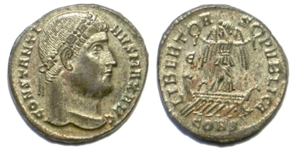Constantinople - LIBERTAS PVBLICA munzen antike bis romische imperial und republik constantinople libertas pvblica