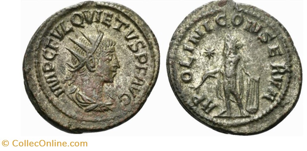 Quietus - APOLINI CONSERVA - Samosata munzen antike bis romische republik und imperial quietus apolini conserva samosata