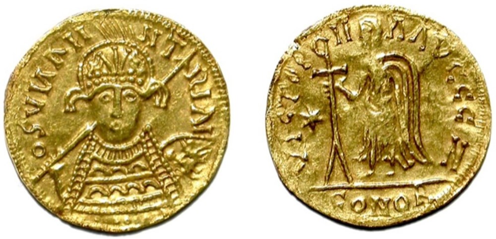 munzen barbarische konigreiche bis westgotenreich solidus