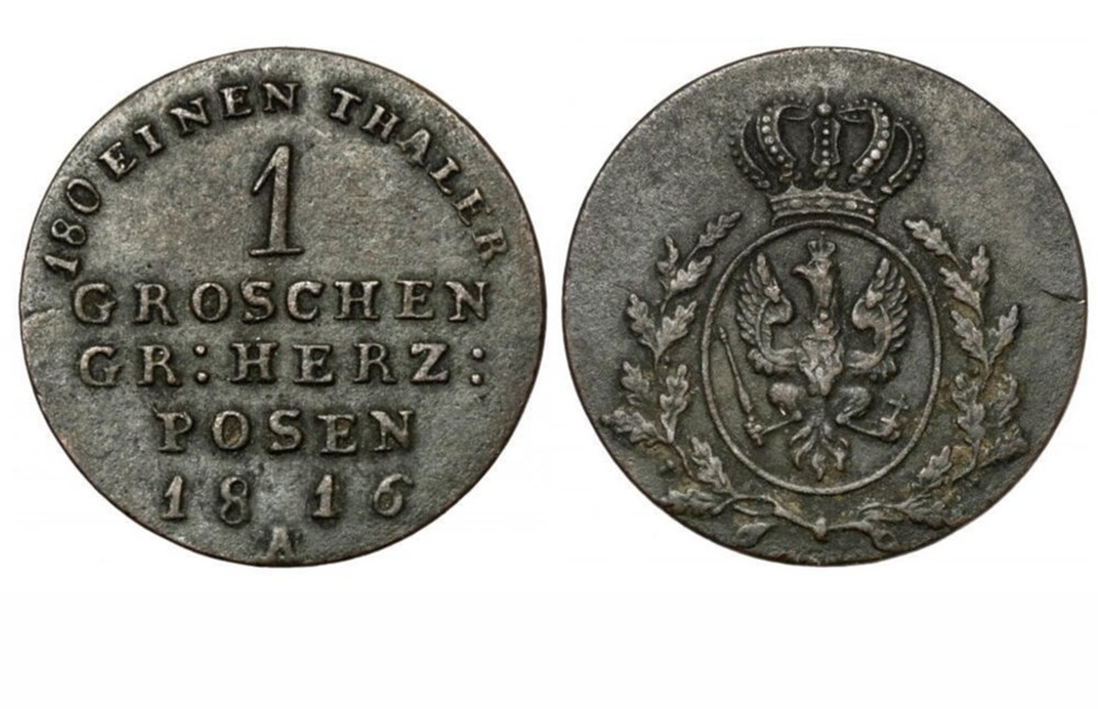 munzen welt polen grossherzogtum posen