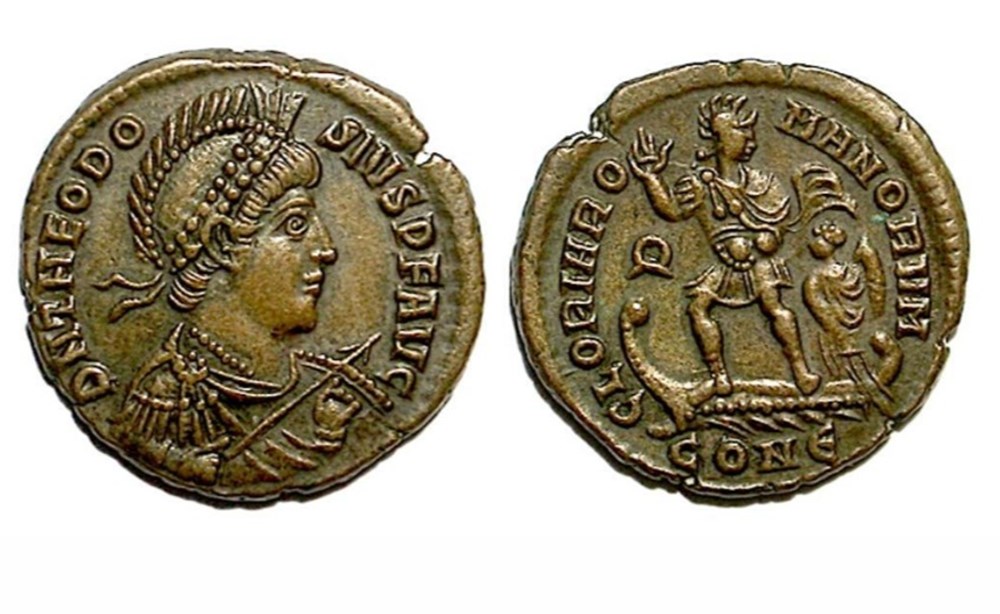 Constantinople - GLORIA ROMANORVM munzen antike bis romische imperial und republik constantinople gloria romanorvm