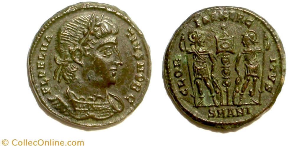 munzen antike bis romische republik und imperial delmatius gloria exercitvs antiochia