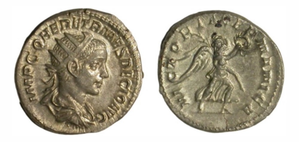 munzen antike bis romische imperial und republik herennius victoria germanica