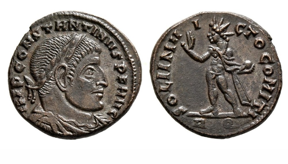Rome - SOLI INVICTO COMITI munzen antike bis romische imperial und republik rome soli invicto comiti