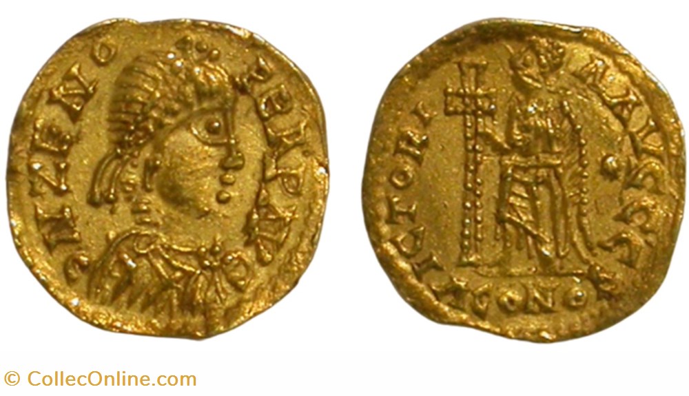 Tremissis - Euric/Alaric II munzen barbarische konigreiche bis westgotenreich tremissis euric alaric ii