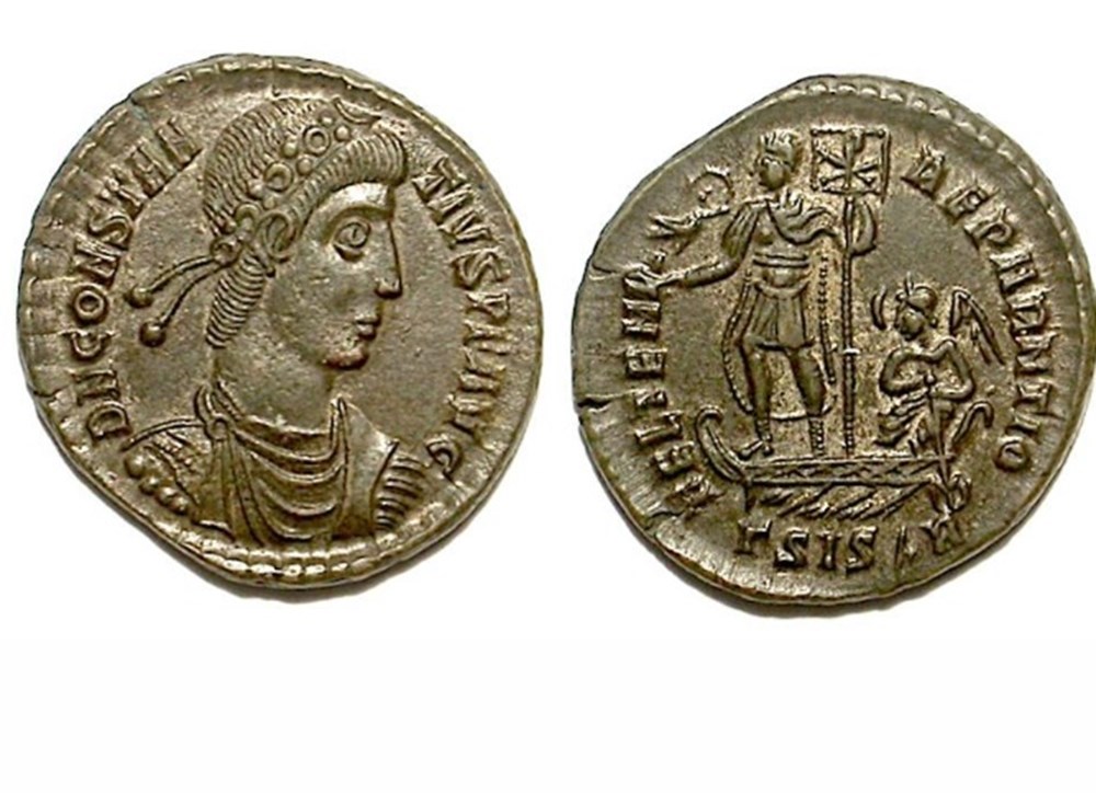 Siscia - FEL TEMP REPARATIO - Maiorina munzen antike bis romische imperial und republik siscia fel temp reparatio maiorina