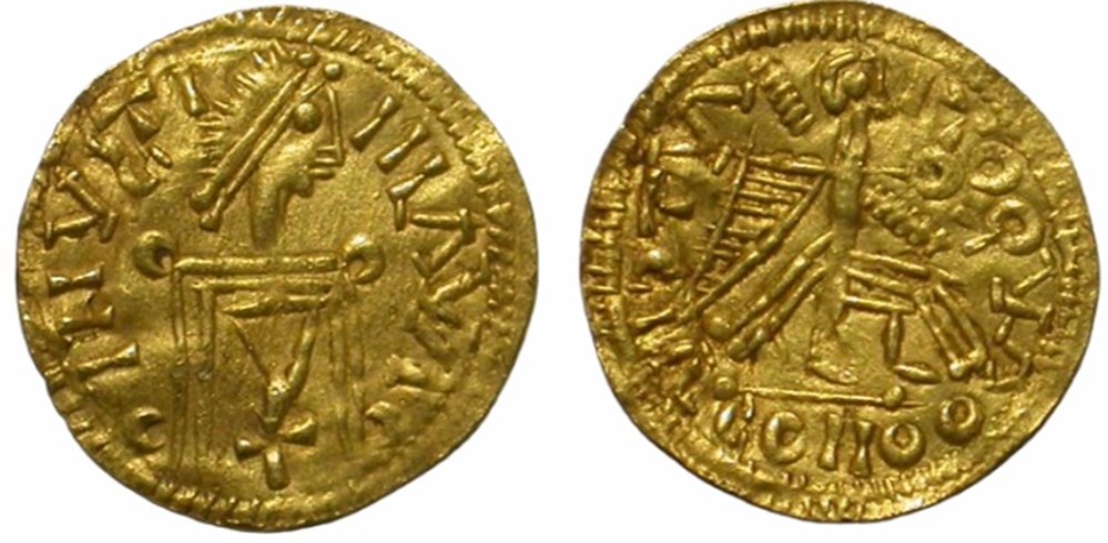 munzen barbarische konigreiche bis westgotenreich tremissis in the name of justinian