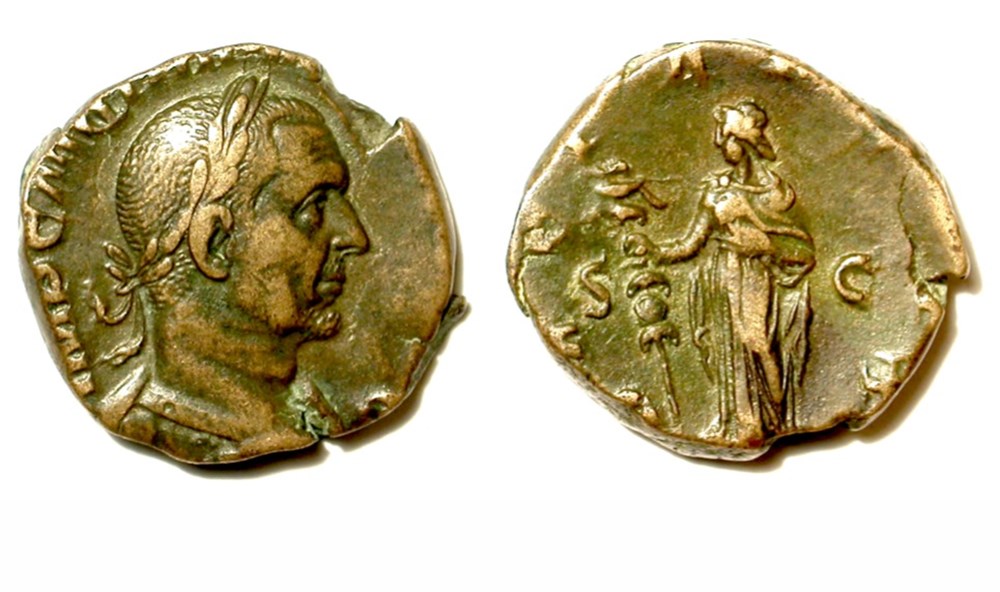Sestertius - DACIA FELIX munzen antike bis romische imperial und republik sestertius dacia felix