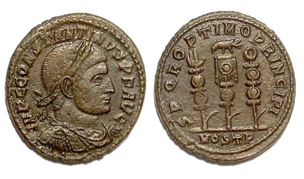Ostia - SPQR OPTIMO PRINCIPI munzen ostia spqr optimo principi
