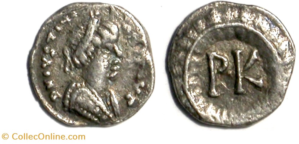 munzen justinian quarter siliqua rome