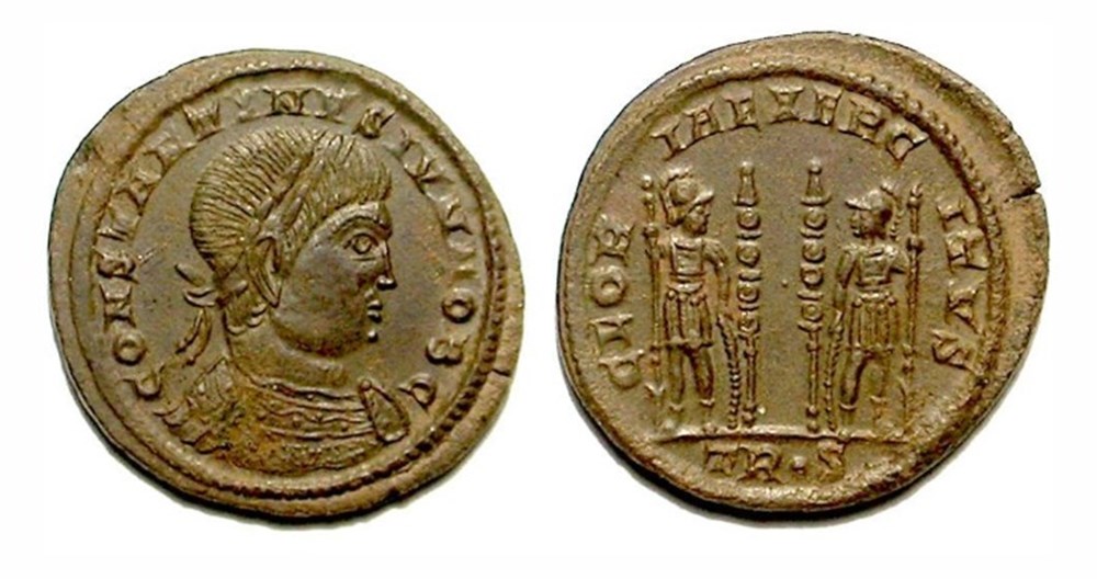 Trier - GLORIAE EXERCITVS munzen antike bis trier gloriae exercitvs