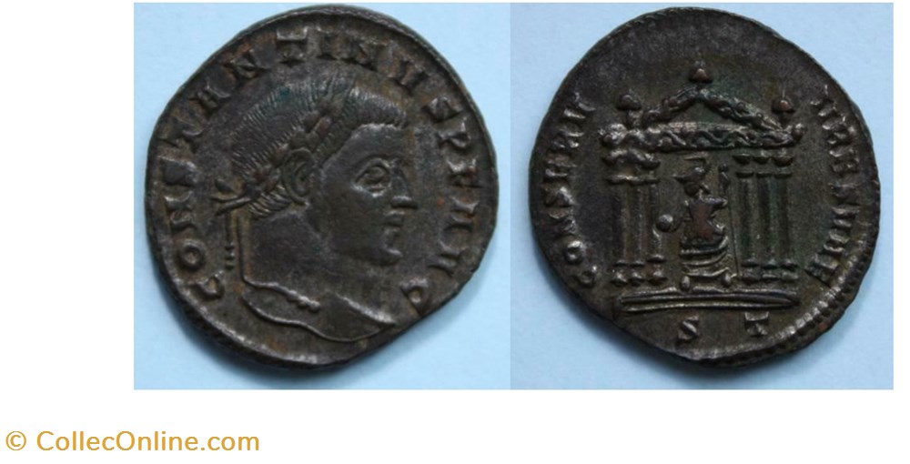 Ticinum - CONSERV VRBS SVAE munzen antike bis romische imperial und republik ticinum conserv vrbs svae