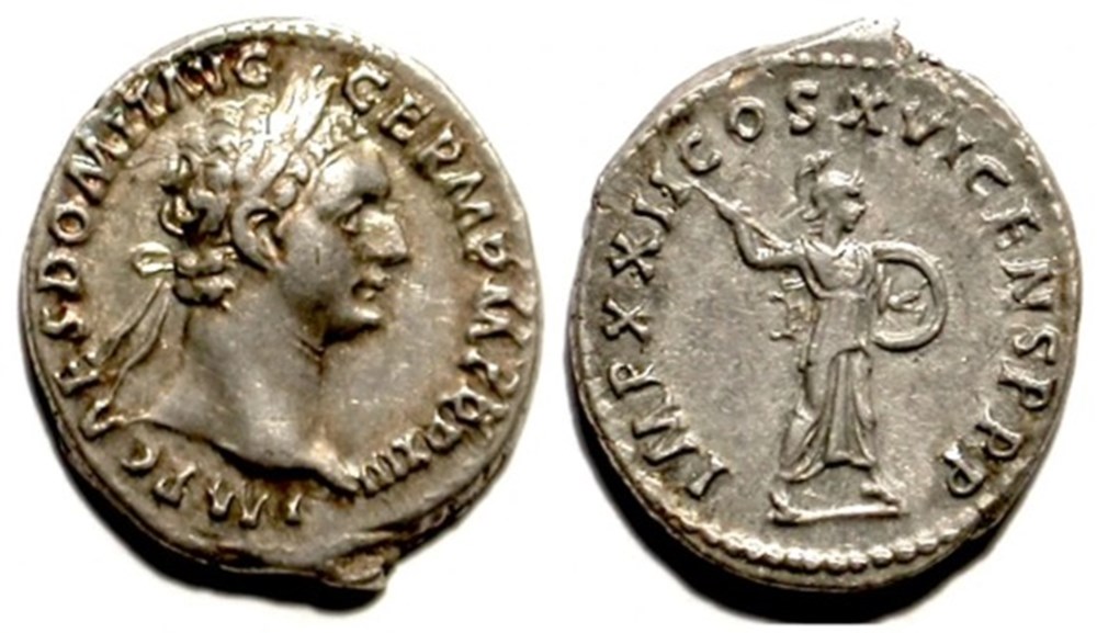 munzen antike bis romische imperial und republik domitian impxxii cos xvi censppp rome