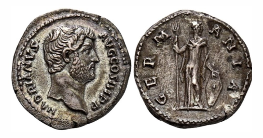 munzen antike bis romische imperial und republik hadrian germania