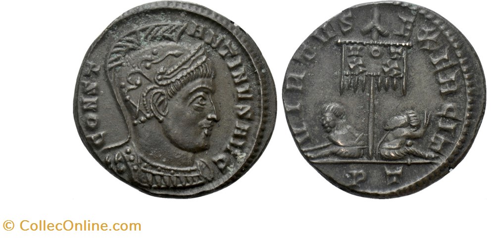 munzen antike bis romische imperial und republik ticinum virtvs exercit