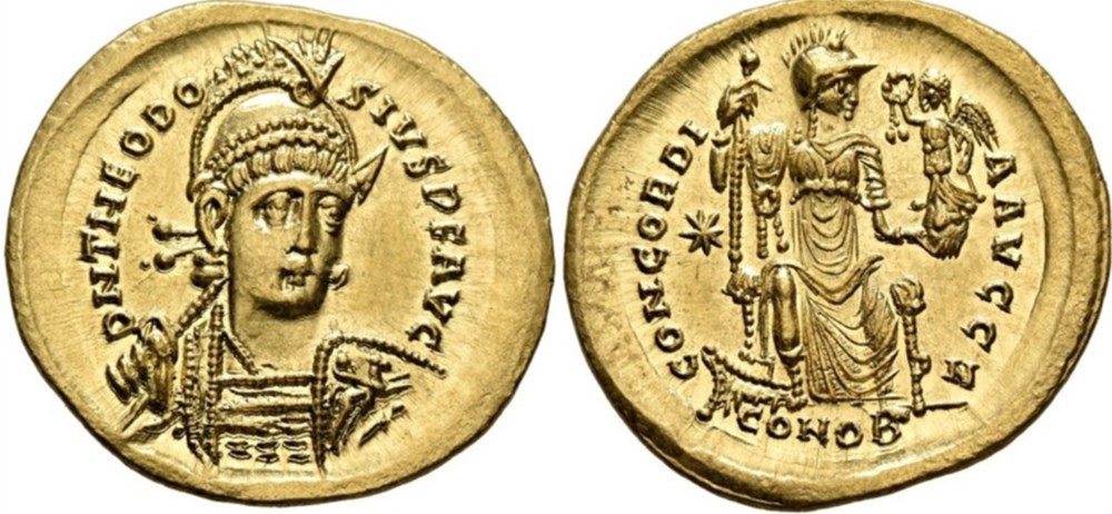 Constantinople - CONCORDIA AVGG munzen antike bis romische imperial und republik constantinople concordia avgg
