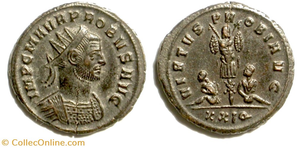 Siscia - VIRTVS PROBI AVG munzen antike bis romische imperial und republik siscia virtvs probi avg