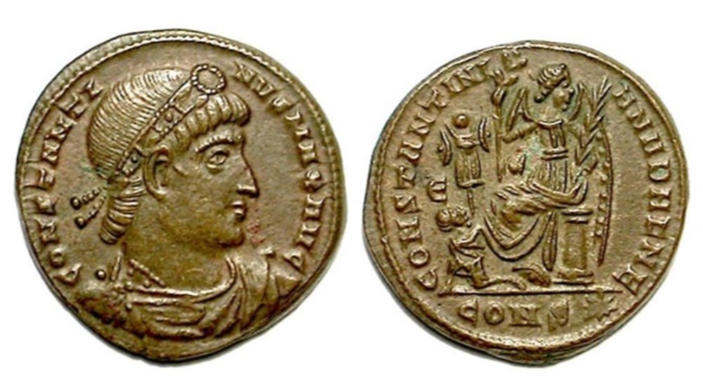 munzen constantinople constantiniana dafne
