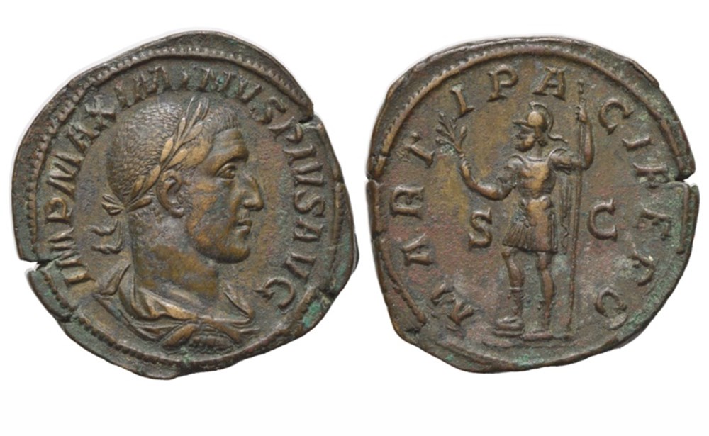Sestertius - MARTI PACIFERO munzen antike bis romische imperial und republik sestertius marti pacifero