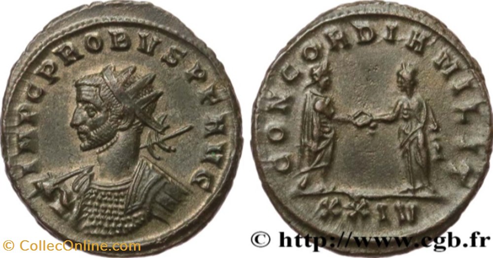 Siscia - CONCORDIA MILIT munzen antike bis romische imperial und republik siscia concordia milit