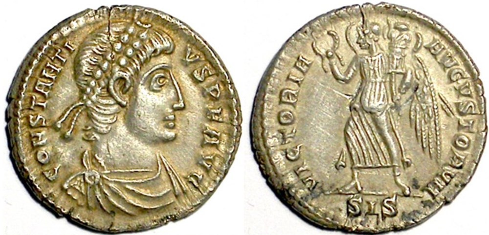Constantius II - Siscia munzen antike bis romische imperial und republik constantius ii siscia