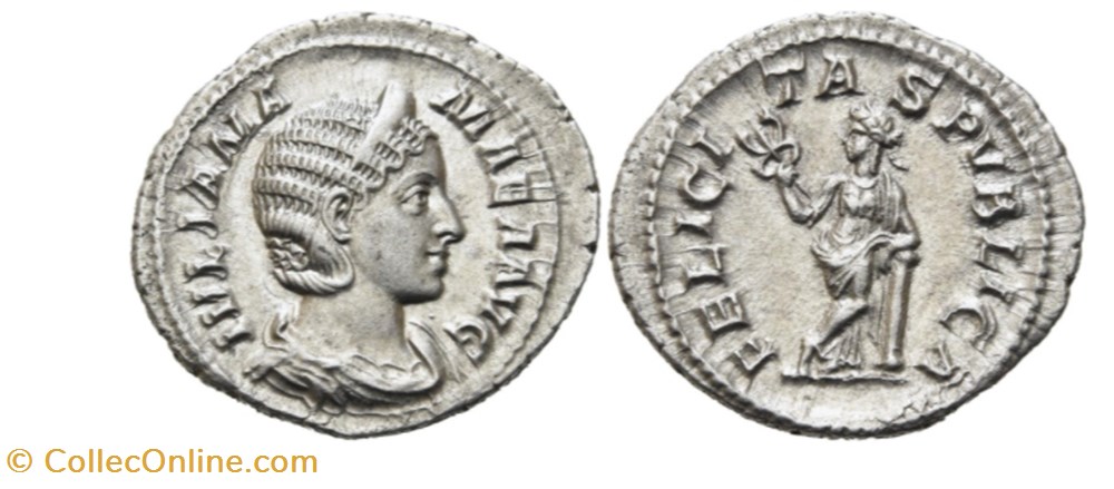 munzen antike bis romische republik und imperial julia mamaea felicitas pvblica rome