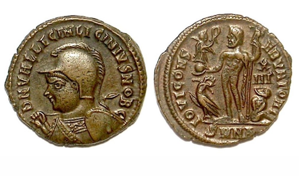 munzen antike bis romische imperial und republik nicomedia iovi conservatori licinius ii