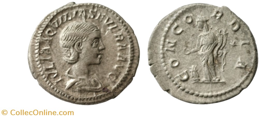 munzen antike bis romische imperial und republik julia aquilia severa concordia