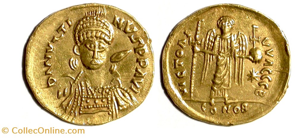 Solidus - Theodebert I munzen antike bis solidus theodebert i