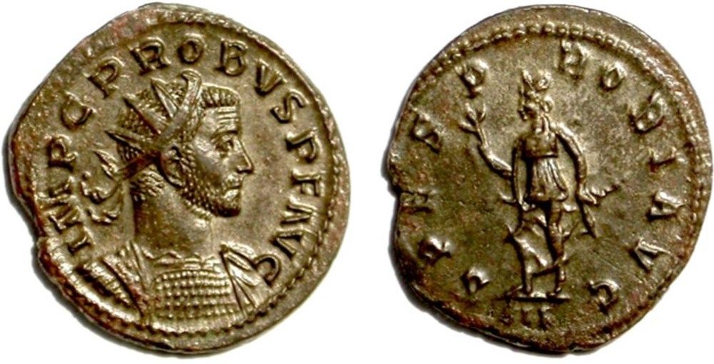 Lugdunum - SPES PROBI AVG munzen antike bis romische imperial und republik lugdunum spes probi avg