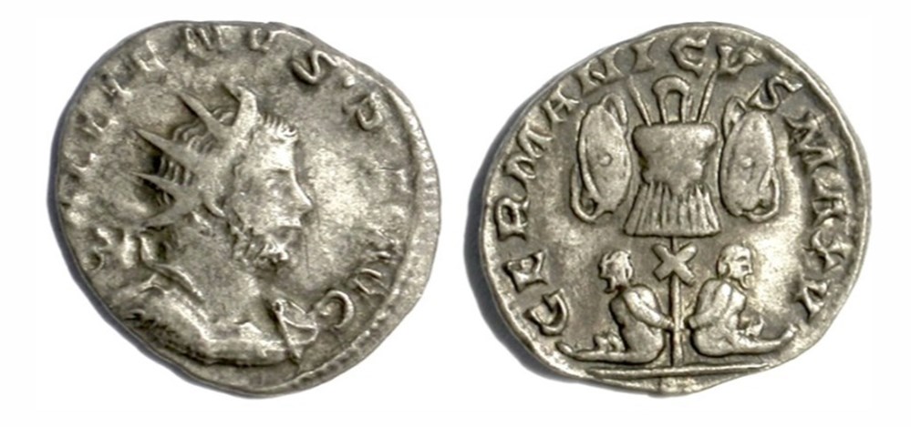 Lugdunum - GERMANICVS MAX V (v) munzen antike bis romische imperial und republik lugdunum germanicvs max v v