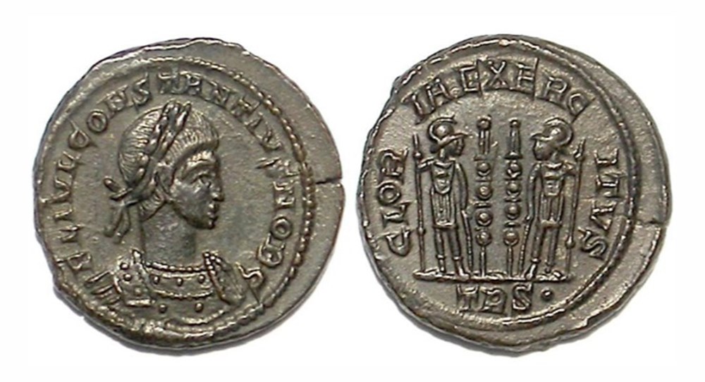 Trier - GLORIAE EXERCITVS munzen antike bis trier gloriae exercitvs