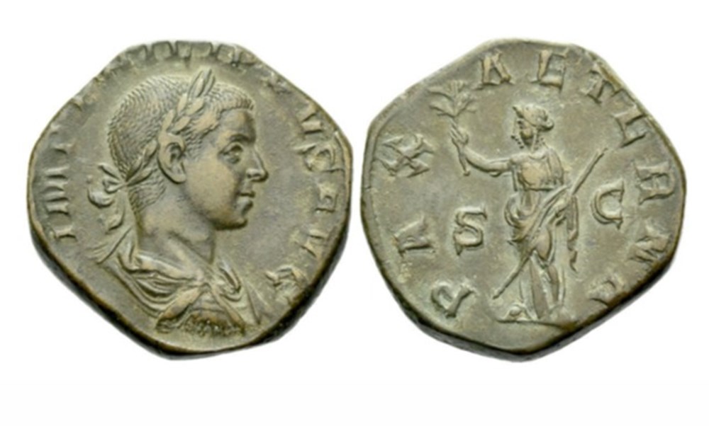 munzen antike bis romische imperial und republik sestertius pax aeterna