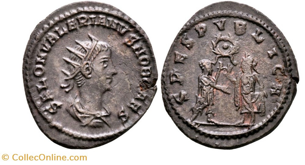 munzen antike bis romische imperial und republik samosata saloninus spes pvblica