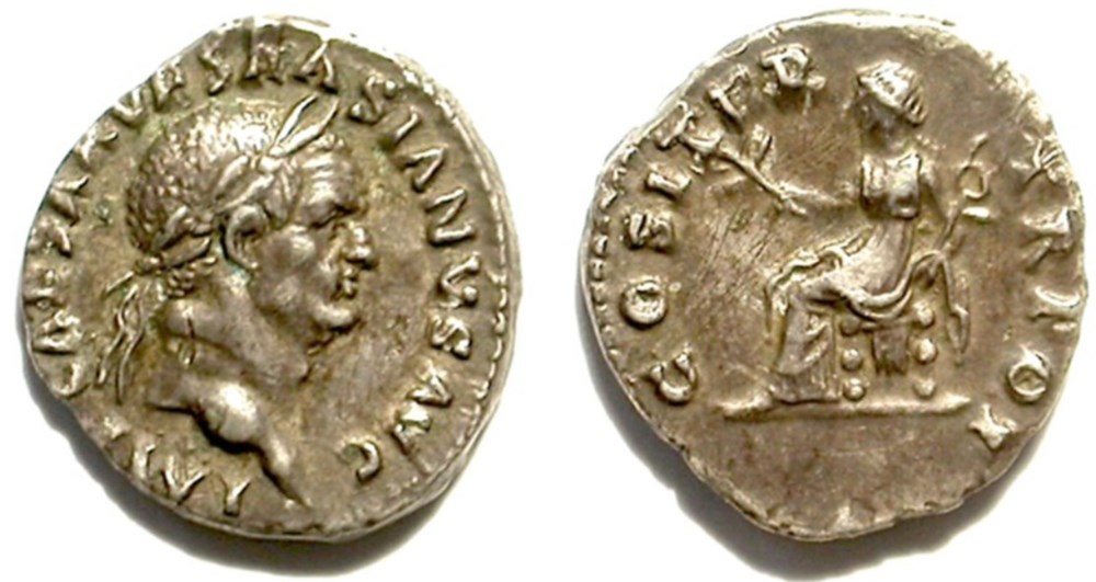 Vespasian - COSITER TR POT - Rome munzen antike bis romische imperial und republik vespasian cositer tr pot rome