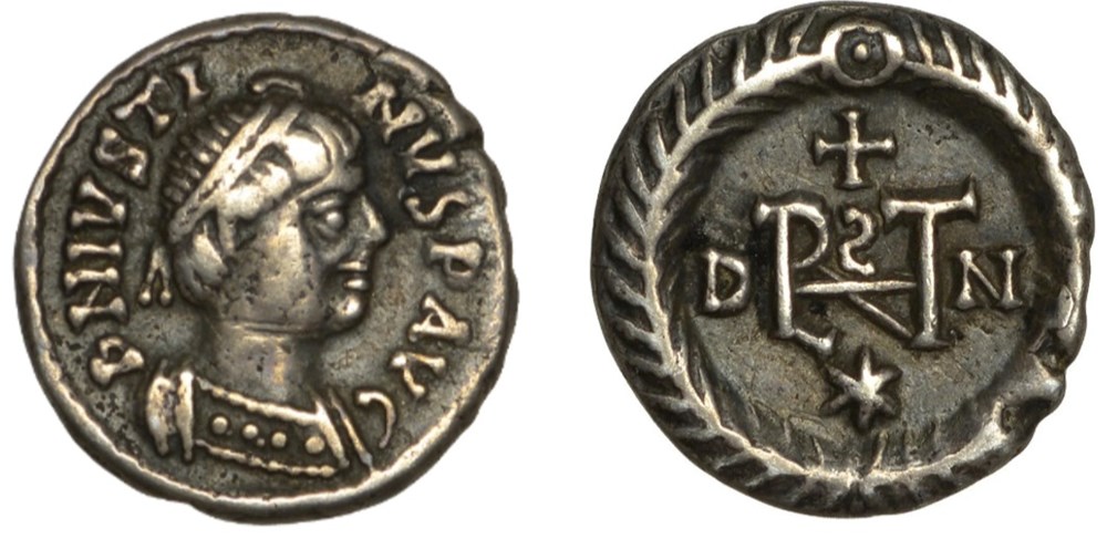 munzen barbarische konigreiche bis ostgotisches konigreich athalaric half siliqua ravenna