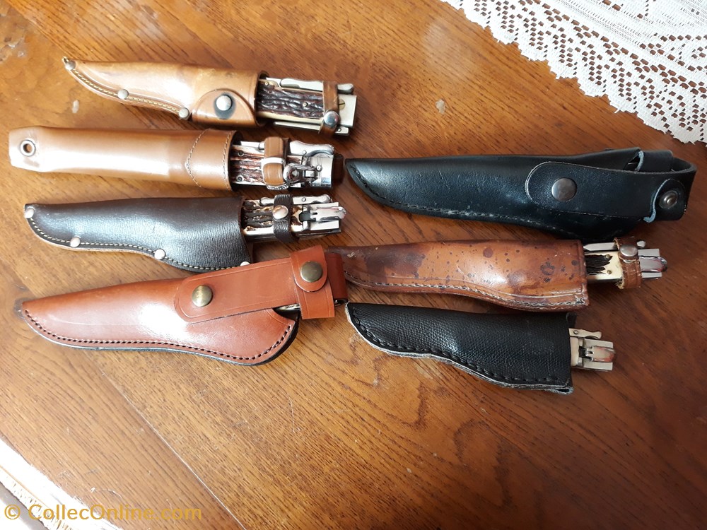 couteaux de chasse a la d'Estaing ,,, 2 couteaux de chasse a la estaing