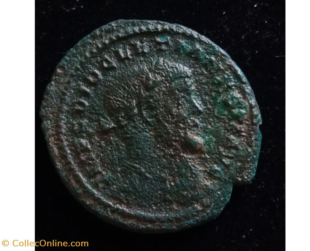 monnaies antiques a romaines imperiales republicaines follis diocletien londres 296 297