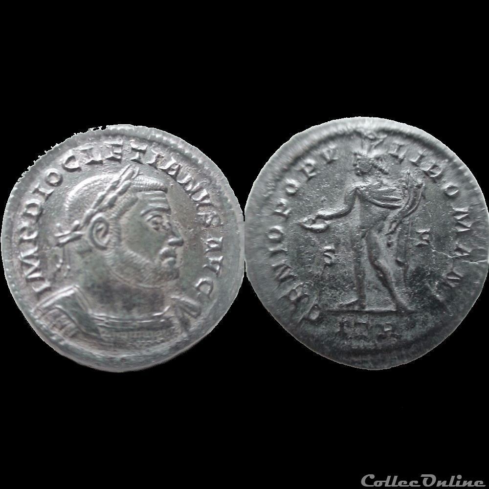 FOLLIS DIOCLETIEN 303 TREVES ITR/S F monnaie antique av jc a ap romaine follis diocletien 303 treves itr s f