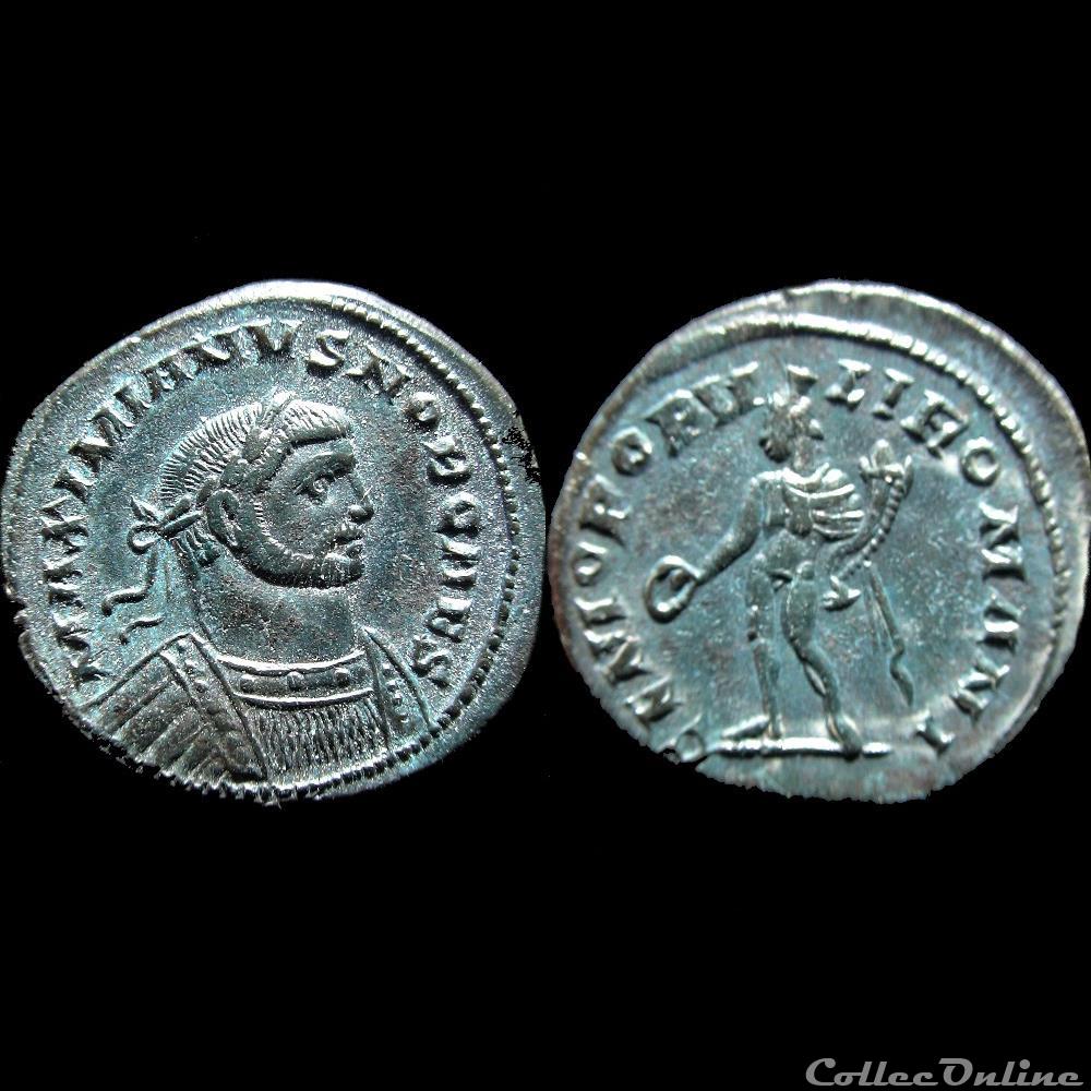 monnaie antique av jc ap romaine follis galere londres 300