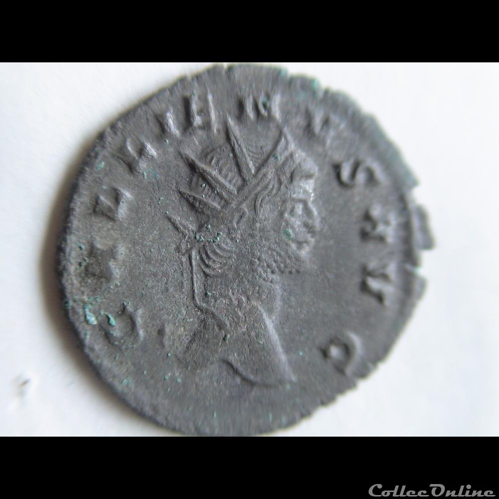 monnaie antique romaine gallien 267 268 rome bestiaire antilope a gauche